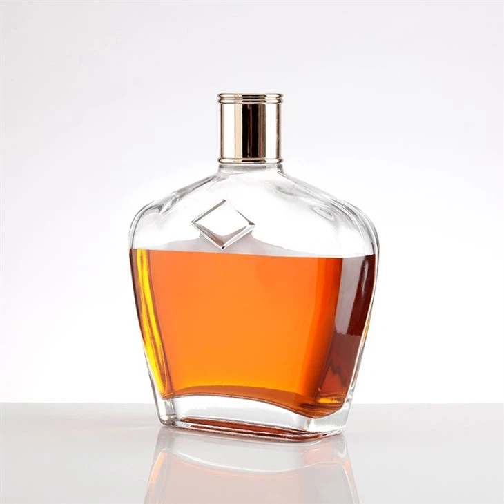 Creative Unique Spirits Custom Logo Glass Bottle