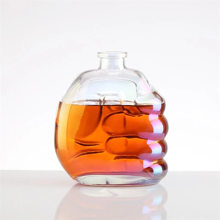 Fist-Shaped Custom Glass Bottle 500 ML
